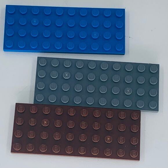 LEGO 4x10 Baseplate Brick Tile Bulk Multicolor Building Blocks Brown Gray Blue - Picture 6 of 6
